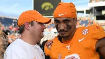 Tennessee head coach Josh Heupel and quarterback Nico Iamaleava