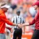 Auburn coach Hugh Freeze and Oklahoma coach Brent Venables