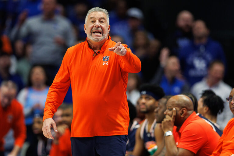 Auburn basketball coach Bruce Pearl