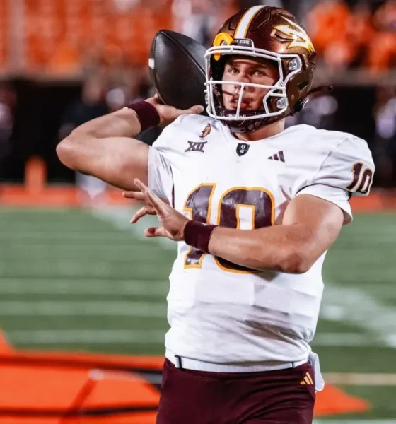 Arizona State quarterback Sam Leavitt