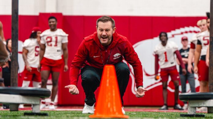 Arkansas Razorbacks coach Ryan Silverfield