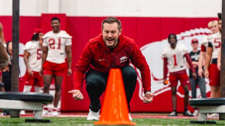 Arkansas Razorbacks coach Ryan Silverfield